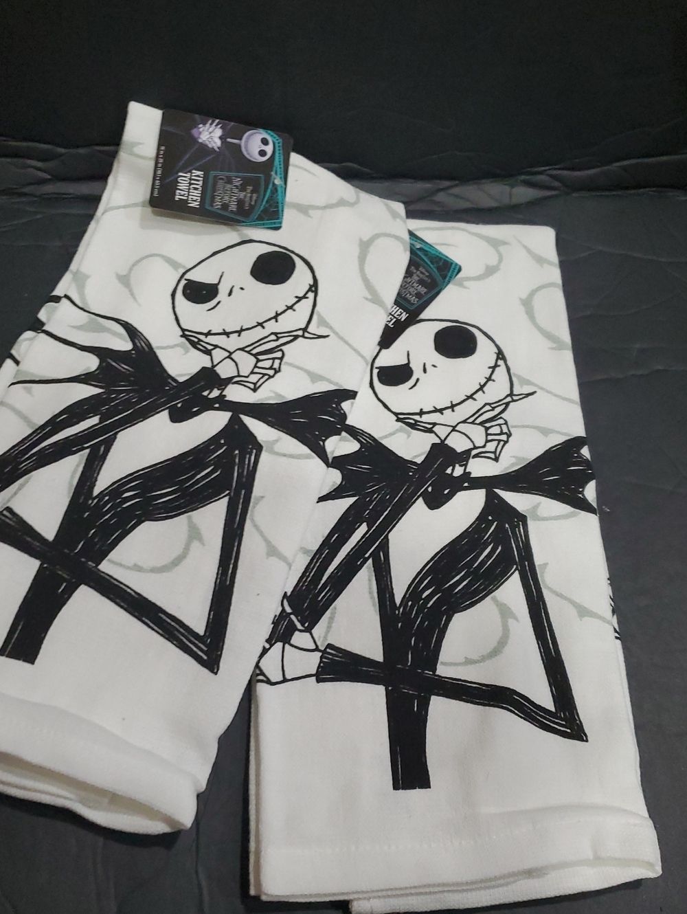 Disney’s Tim Burton's Nightmare Before Christmas Jack kitchen towels 2pack new